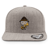 Da Oid Sinzer Musikinstrumente Cap Kinder Grau Meliert Grasweg Front